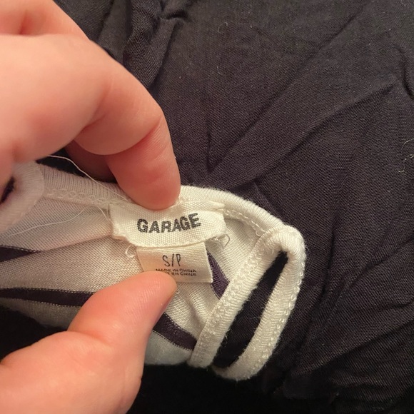 Black and white striped romper - Picture 3 of 3